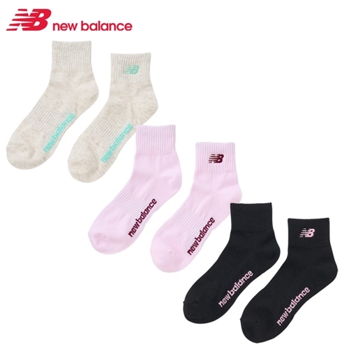 New Balance ニューバランス ワンポイントロゴソックス 3足