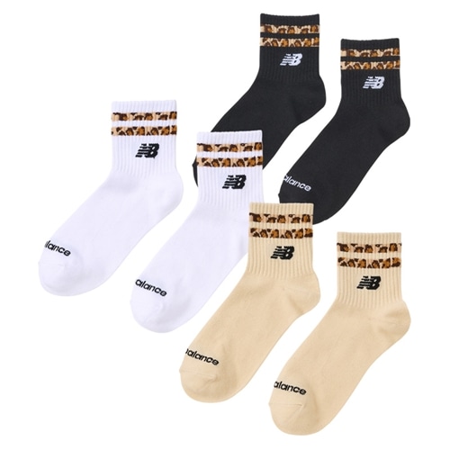New Balance ニューバランス レオパードソックス 3足セット