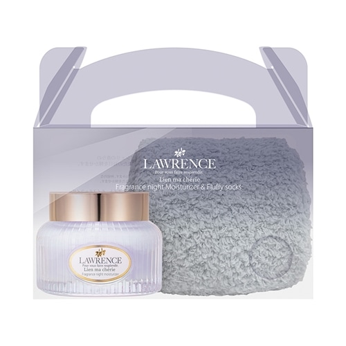 LAWRENCE ロウレンス ナイトモイスチャライザー＆ルームソックスセット
