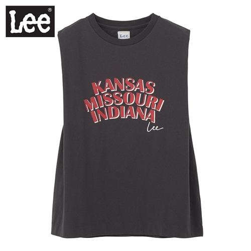 Lee リー ノースリーブTシャツ(スミクロ): 通常| プラザオンラインストア