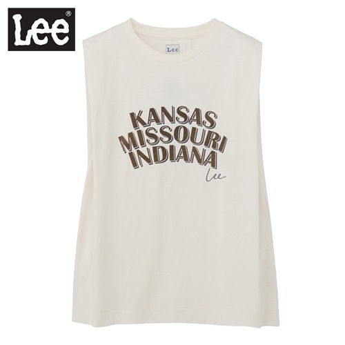 Lee リー ノースリーブTシャツ(スミクロ): 通常| プラザオンラインストア