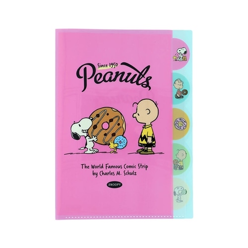スヌーピー PEANUTS ダイカットクリアファイル5P アメリカンテイスト