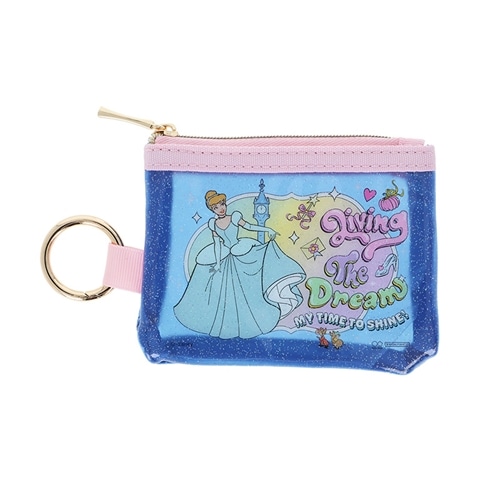 Disney(ディズニー) ディズニープリンセス カラビナ付きラメミニポーチ