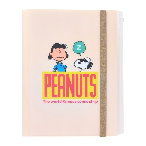 スヌーピー PEANUTS ゴムバンド付クリアファイル5P+F COMICAL SCENES 2