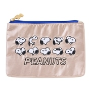 スヌーピー PEANUTS フラットポーチ