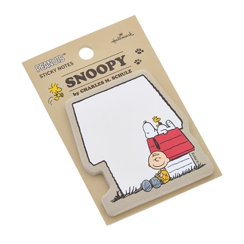 スヌーピー PEANUTS 付箋カット(ベージュ): 通常| プラザオンラインストア