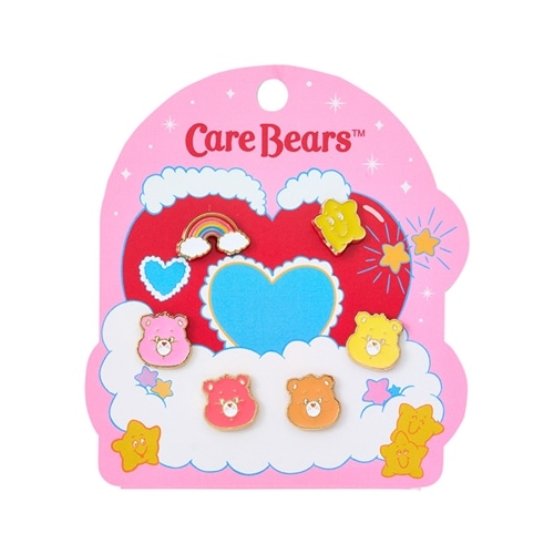 Care Bears ケアベア ピアス6個セット(ピンク): 通常| プラザ