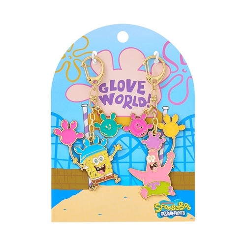 SpongeBob SquarePants スポンジ・ボブ ペアキーリング GLOVE WORLD
