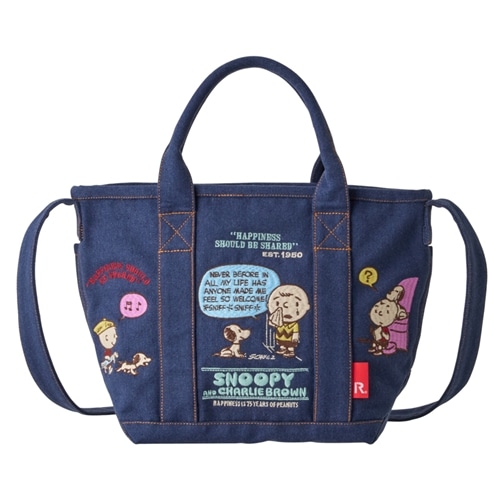 スヌーピー PEANUTS ROOTOTE ルートート 75周年刺しゅうバッグ
