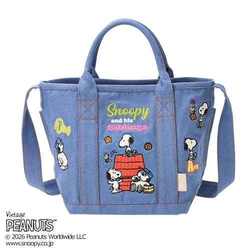 スヌーピー PEANUTS ROOTOTE ルートート デリ刺しゅう 2WAYトート