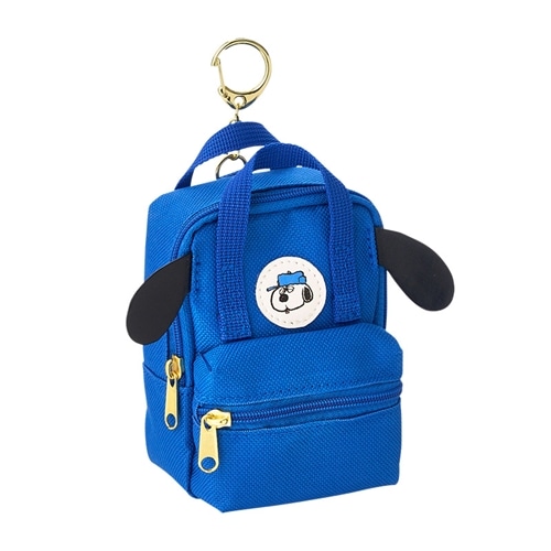 スヌーピー PEANUTS ワッペンリュックキーホルダー(スヌーピー＆ウッド