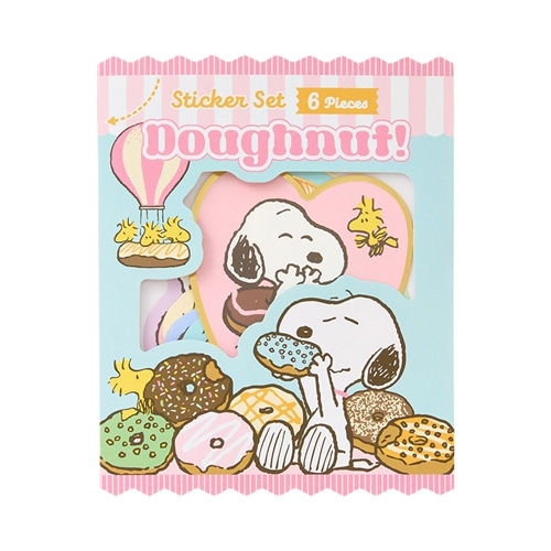スヌーピー PEANUTS ステッカーセット Sweet&Delicious(ドーナツ