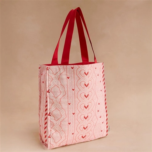 Cath Kidston キャスキッドソン リボン ブックバッグKnit Print(Knit