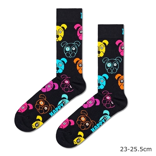 【希少】Happy Socks ハッピーソックス 5足セット Happy Socks ハッピーソックス クルー丈ソックス ドッグ(23-25.5cm