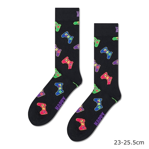 Happy Socks ハッピーソックス クルー丈ソックス コントローラー(23