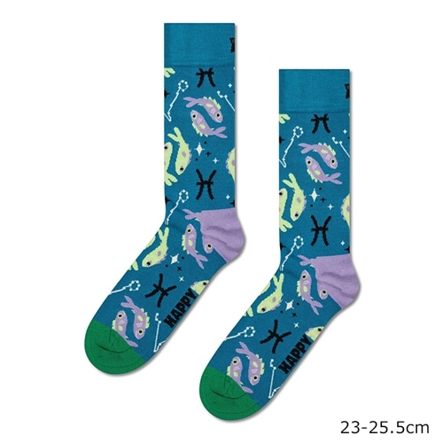 Happy Socks ハッピーソックス クルー丈ソックス 魚座(23-25.5cm