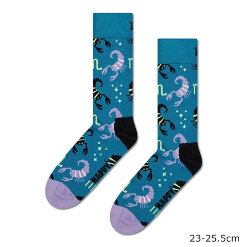 Happy Socks ハッピーソックス クルー丈ソックス 蠍座(23-25.5cm