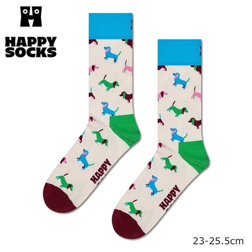 Happy Socks ハッピーソックス クルー丈ソックス パピーラブ(23-25.5cm