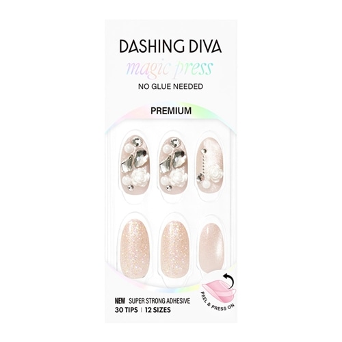 ダッシングディバ マジックプレス ジェルネイルチップ(Rose Fizz