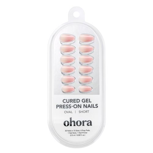 ohora オホーラ ジェルネイルチップ short oval(ND-CSOV-001 Cream