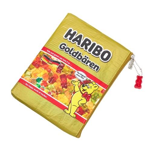 HARIBO ハリボー フラットポーチM(ゴールドベア): 通常| プラザ