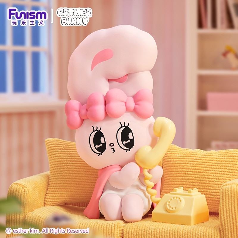 イースターバニーと春の花のシャドーボックス Funism Esther Bunny