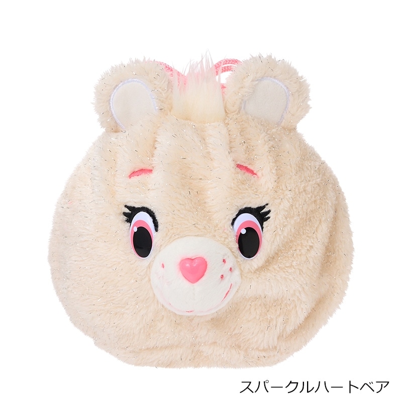 Care Bears ケアベア ラメ巾着(ラブアロットベア): 通常| プラザ