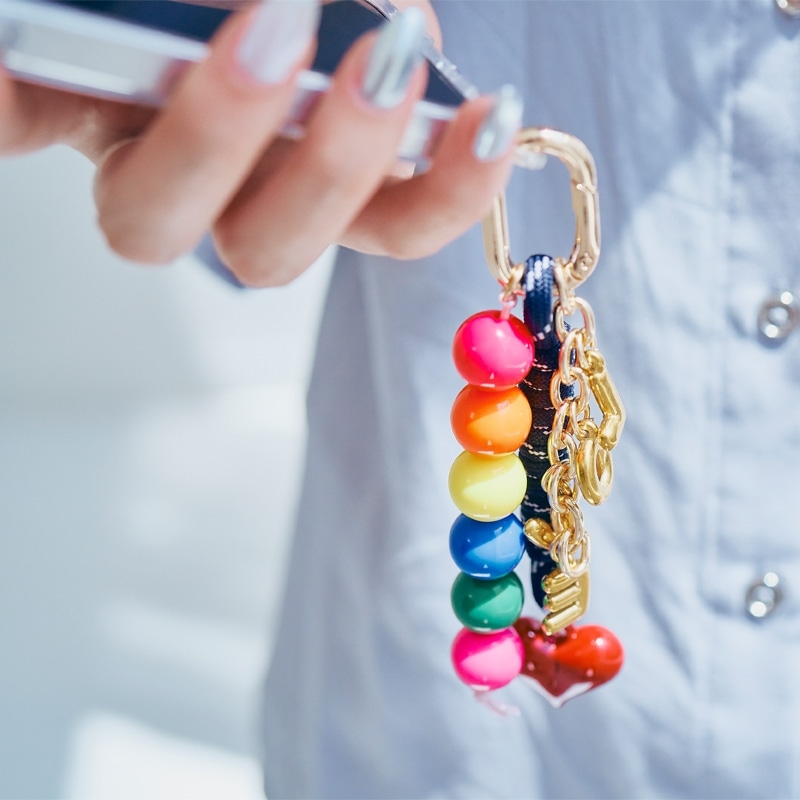 macaroni edge マカロニエッジ LOVEチャーム ストラップ(ホワイト