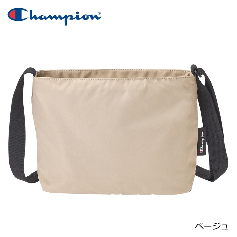 Champion チャンピオン フラップショルダーバッグ(ブラック): 通常