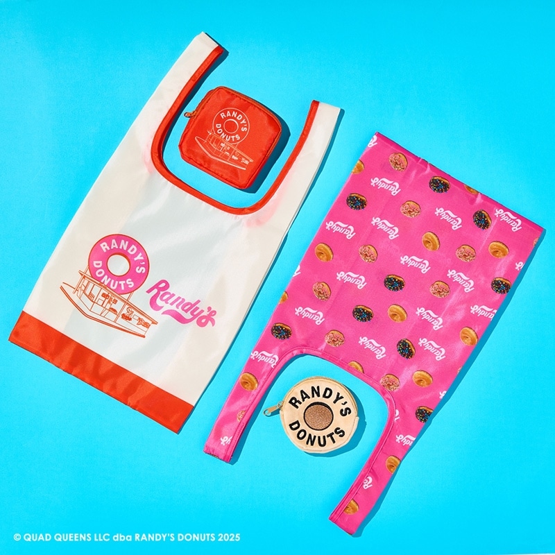 Randy's Donuts ランディーズドーナツ ポーチ付きバッグ(ピンク): 通常