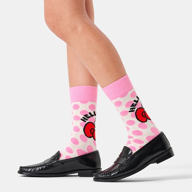 Happy Socks ハッピーソックス クルー丈ソックス ハローキティ 3足