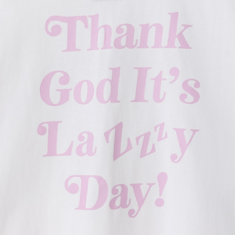 Lazy Styles レイジースタイルズ ロングスリーブTシャツ(White