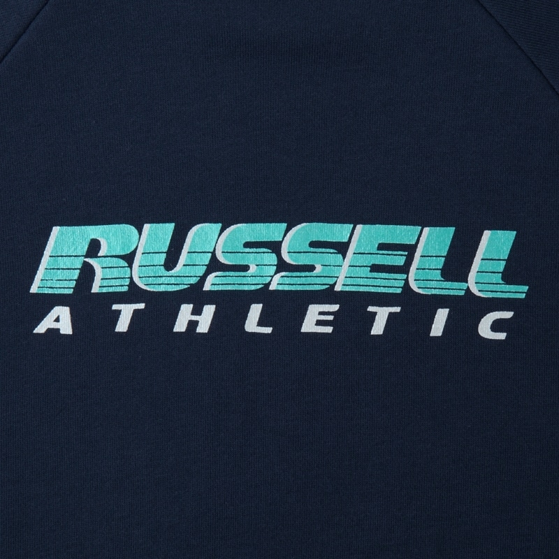 RUSSELL ATHLETIC ATTISESSION ネイビー スウェット RUSSELL ATHLETIC ラッセルアスレティック ラグランスウェット