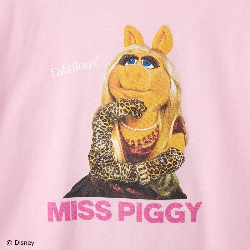 THE MUPPETS / ザ・マペッツ / ミス・ピギー / Tシャツ ピンク (ワイド