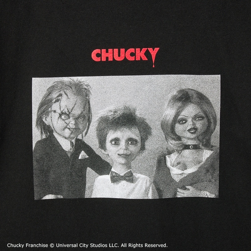 CHUCKY / チャッキー / Tシャツ ブラック（ワイド）(ブラック): 通常