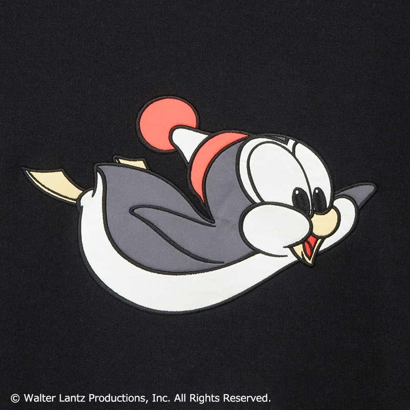 ペンギン チリー・ウィリーchilly willy❤︎77ユニバーサルハリウッド Chilly Willy チリー・ウィリー / スウェット ブラック(ブラック