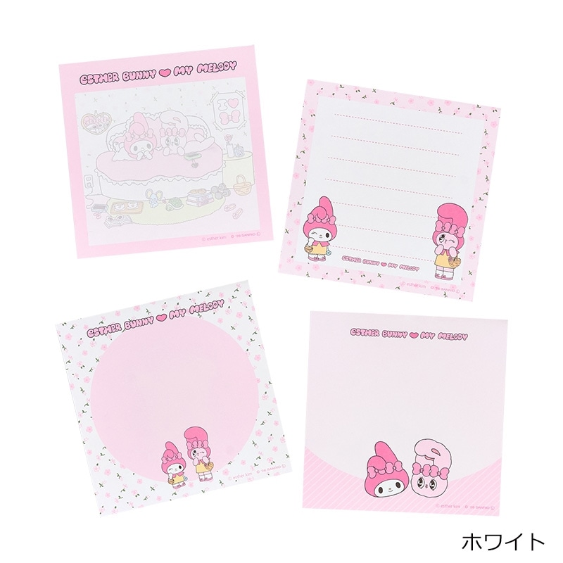 ESTHER BUNNY エスターバニー × マイメロディ スクエアメモ(ピンク