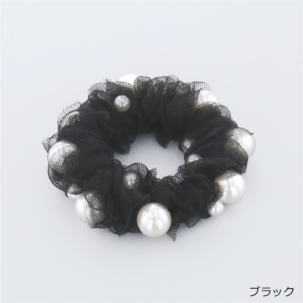ツイード柄フラワーヘアゴムꕤ｜その他
