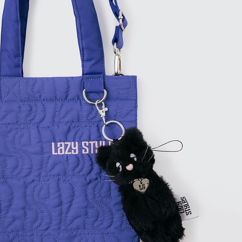 Lazy Styles レイジースタイルズ キルティングショルダートート ブルー