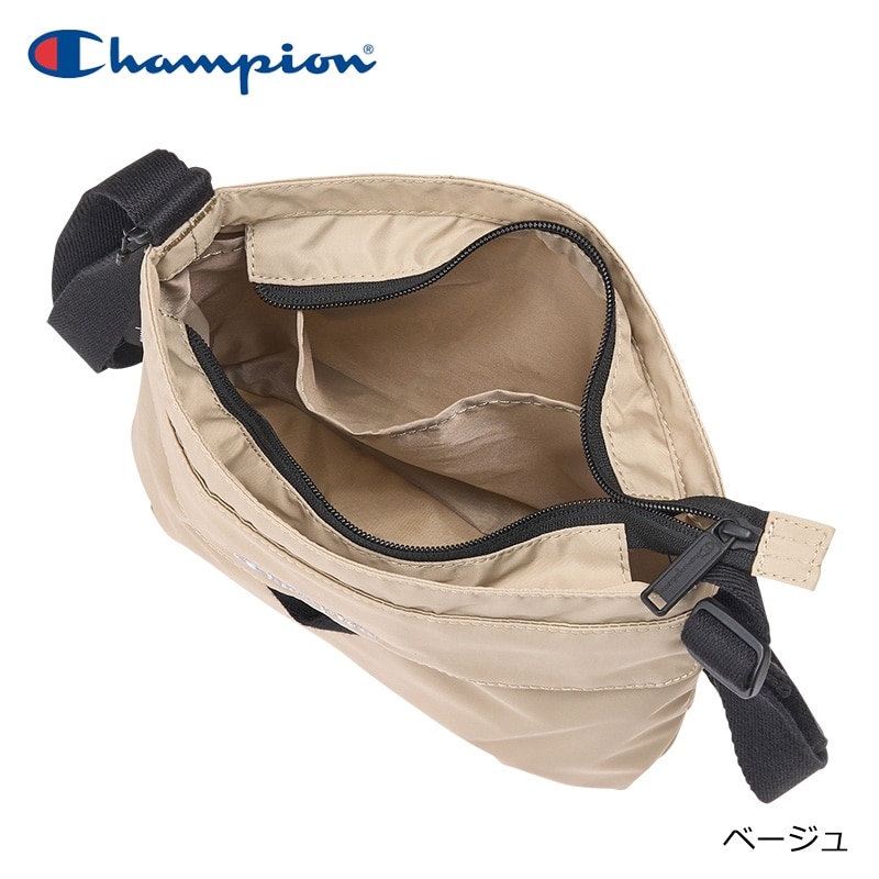 Champion チャンピオン フラップショルダーバッグ(ブラック): 通常