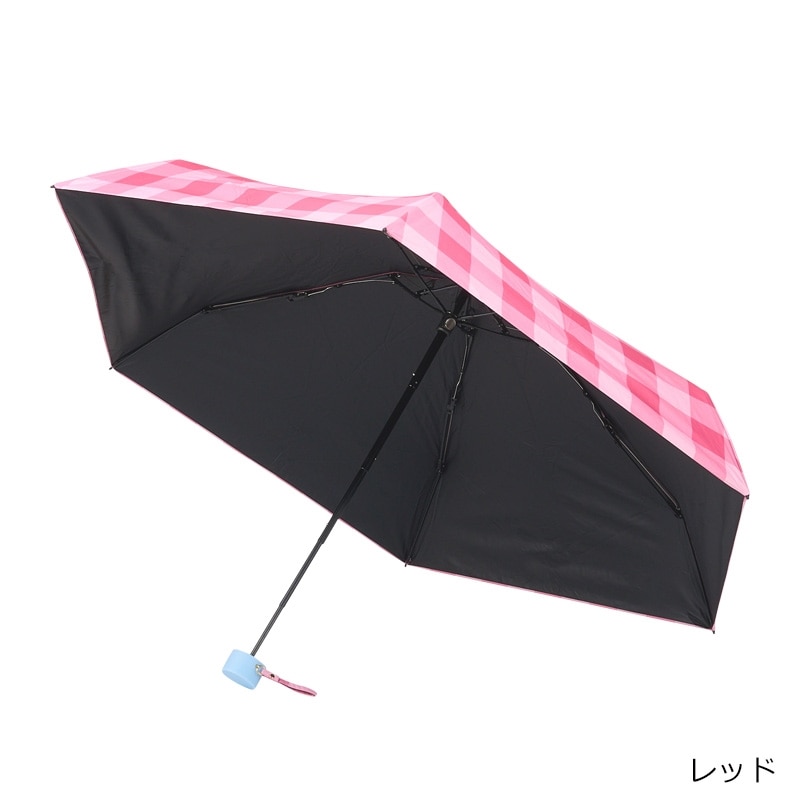 assa Ohana Parasol お花パラソル 折りたたみ 遮光 日傘(チェック