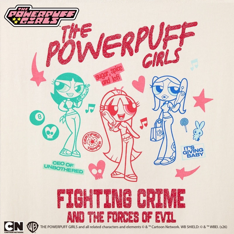 THE POWERPUFF GIRLS / パワーパフ ガールズ / Tシャツ バニラホワイト