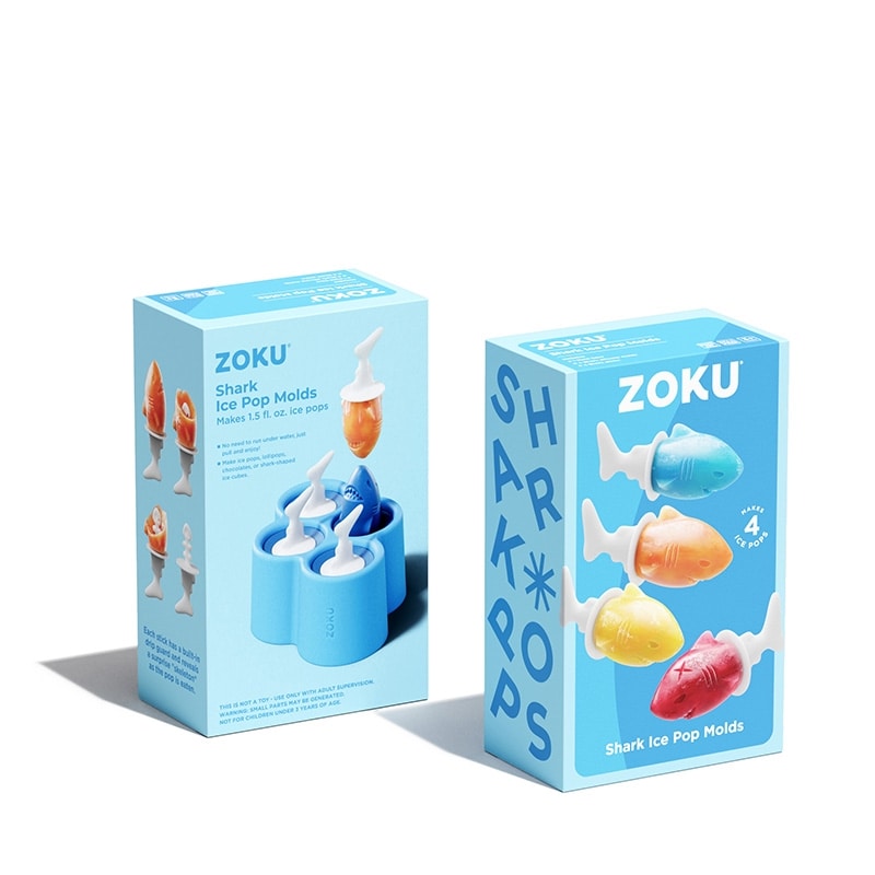 ZOKU ゾク シャーク アイスポップモールド 4pc(シャーク): 通常