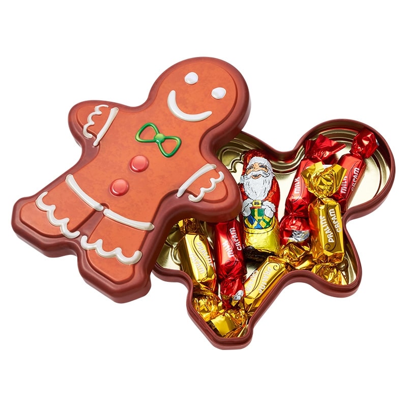 WINDEL クリスマス ジンジャーブレッドマン ティン チョコレート