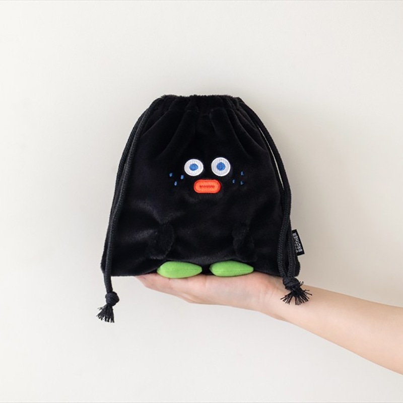 Brunch Brother ブランチブラザー 巾着ポーチ(オニ・ホワイト