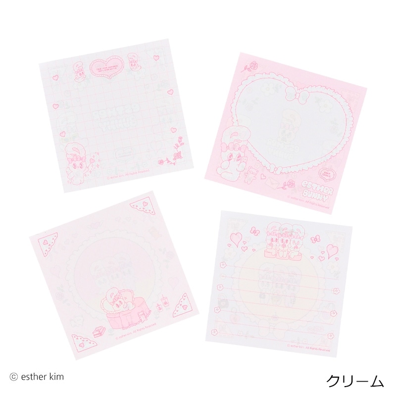 Esther Bunny エスターバニー スクエアメモ(ピンク): 通常| プラザ