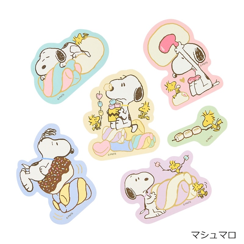 スヌーピー PEANUTS ステッカーセット Sweet&Delicious(ドーナツ