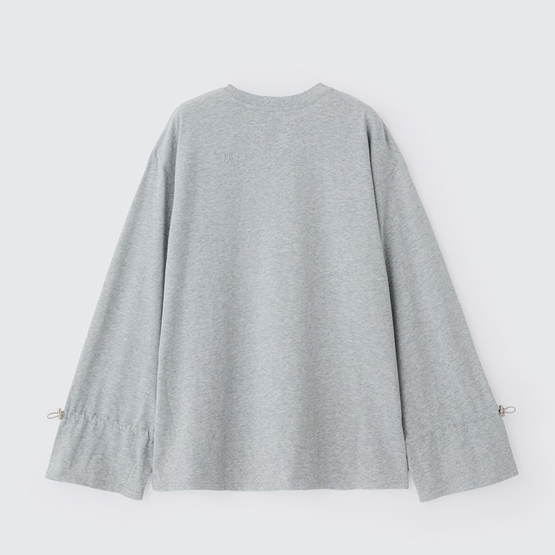 リージャ　ロングスリーブ　グレー Lazy styles レイジースタイルズ オーバーサイズ ロングスリーブT