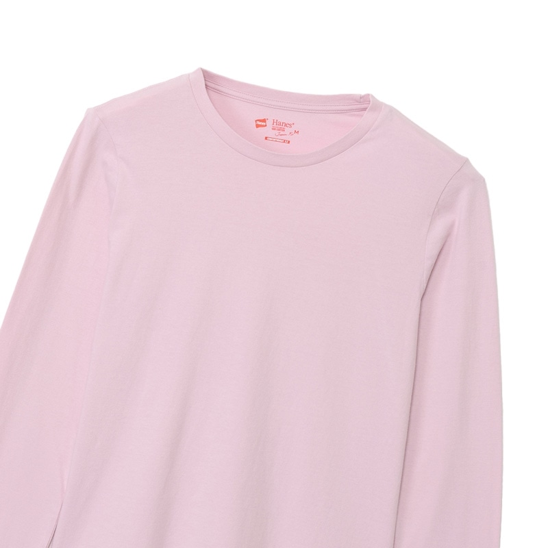 Hanes ヘインズ ジャパンフィット for HER クルーネックロングスリーブ