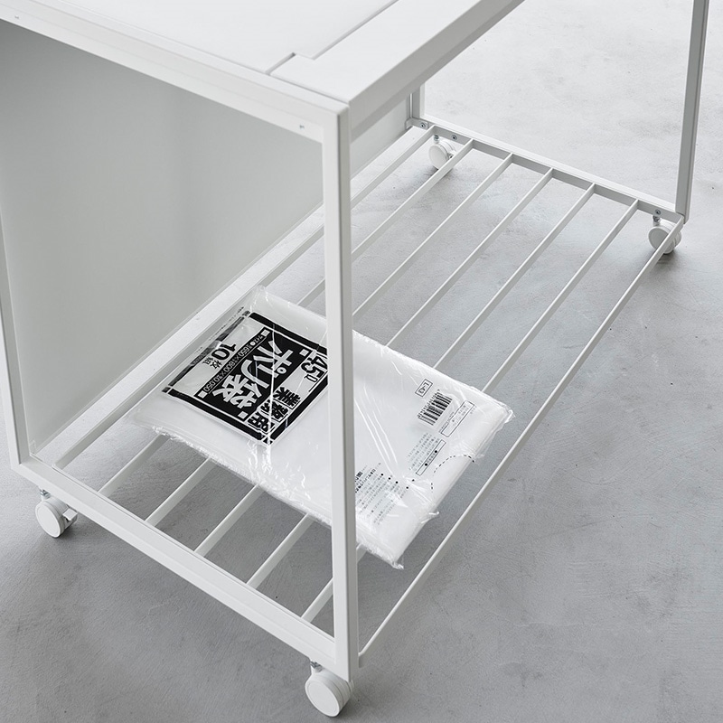 山崎実業 tower 蓋付き目隠し分別ダストワゴン タワー 45L 3分別